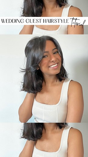 Jen | Hair Tutorials & Hair Tips on Instagram: "Easy and simple wedding guest hairstyle that anyone can recreate! Top is from @glassons Jeans are from @abercrombie . . Follow for hair tip and hair tutorials . . . #weddingguesthair #weddinghairstyles #hairstylesforshorthair"