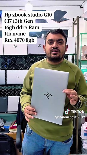 #CapCut HP ZBook Studio G10 – Beast Performance! Ultra powerful workstation laptop 💻 Intel Core i7 13th Gen 16GB RAM / 1TB NVMe SSD NVIDIA RTX 4070 (8GB) 🚀 Perfect for: 🎬 Video Editing 🎨 3D / AutoCAD / Blender 👨‍💻 Programming & AI 🎮 High-end Gaming Slim design workstation power = ultimate combo! Available at Baba Laptop – Hafeez Center Lahore DM for price & details 📩 #HPZBook #RTX4070 #GamingLaptop #Workstation