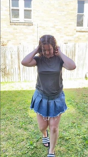 Ootd - baggy t shirt and a denim skirt…idk it just works!