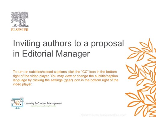 在Editorial Manager中邀请作者投递特定稿件【爱思唯尔Editorial Manager使用指南】