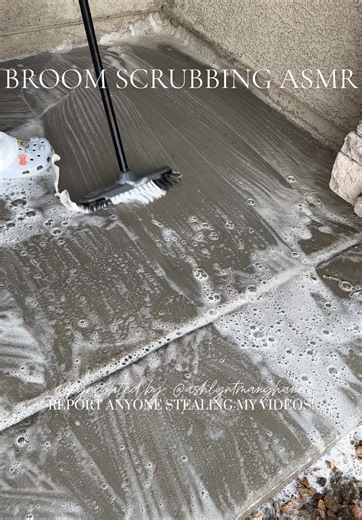 BROOM SCRUBBING ASMR: Enjoy Soothing Cleaning Sounds