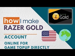 How to create Razer gold account Global and USA Region