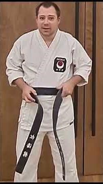 How to Tie a Karate Belt | Shotokan #shotokankarate #shorts