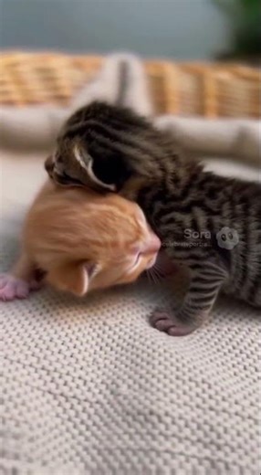 Adorable Kittens Hug – Cutest Moment You’ll See Today!