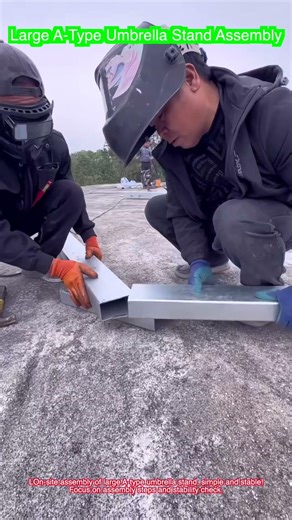 Large A-Type Umbrella Stand Assembly