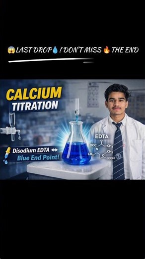 “LAST DROP ⚠️ Don’t Miss😱 END!💙 #Titration#ChemistryLab #ScienceFun#shorts#viral #experiment#science