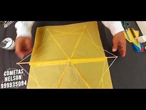 como hacer una cometa (estrella)