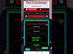 Day 5 ,Challenge to 5M trading on dollarprinter.com using Dp tool