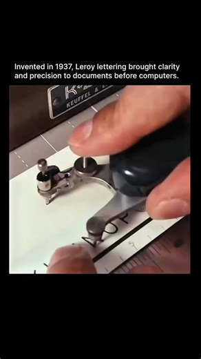 Learn entrepreneurialogy on Instagram: "Invented in 1937, Leroy lettering was a mechanical tool that transformed the way technical information was presented. Using templates and a scriber system to guide the pen, it enabled the creation of precise, uniform letters and symbols. At a time when handwritten notes and drafts often appeared shaky or inconsistent, Leroy lettering brought clarity and consistency to professional work. Its accuracy gave engineers, architects, and designers a dependable wa