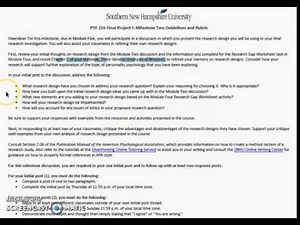 5-2 Final Project I MIlestone Two: Research Design