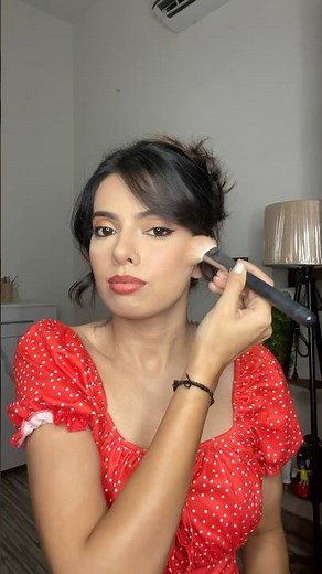 Red dress makeup look #makeuptutorial