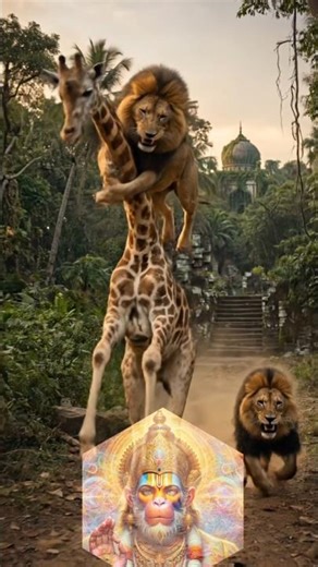 As you sow, so shall you reap 😱 | Giraffe vs Lion Fight 🦒🦁 | Powerful Animal Karma Story | #short...