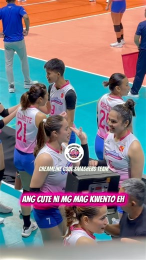 Amg cute ni MG magkwento #PVLReinforcedConference #PVL2025 #CreamlineCoolSmashers | Creamline Cool Smashers Team