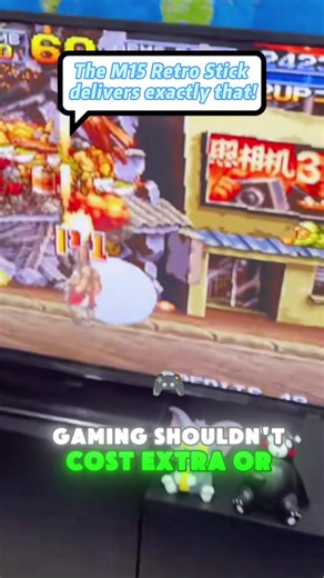 The m15 retro stick brings it home!#gamers #gameconsole ##blackfriday #gamecontroller #retrogames