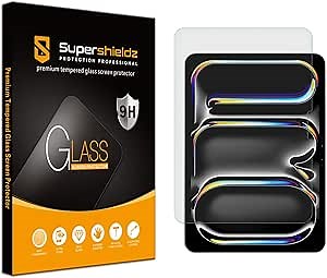 Supershieldz Anti Glare (Matte) Tempered Glass Screen Protector Designed for iPad Pro 11 inch (M5, M4, 2025/2024) Anti Fingerprint, Anti Scratch, Bubble Free