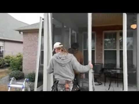 How To Install Three Season Eze Breeze Windows Using Metal Framing