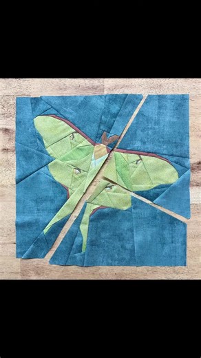 Luna Moth Fpp--paper Piecing Quilt Block Pattern - Etsy