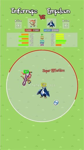 Infernape ❤️‍🔥🐒VS Empoleon 🔱🐧#pokemon