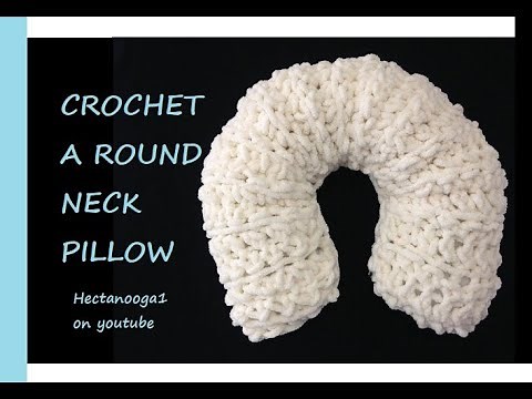 How to CROCHET A ROUND NECK PILLOW, Easy crochet pattern for house and home