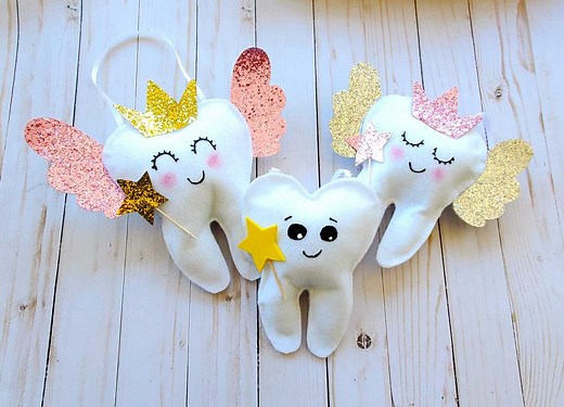 Tooth Template & DIY Tooth Fairy Pillow Tutorial (No Sew)