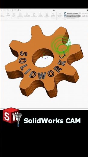Engrave Feature – SolidWorks CAM 2.5 Axis