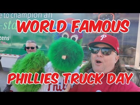 🚚⚾ Phillies Truck Day 2026 LIVE: Gear Loaded, Hot Dog Launcher Packed! Met The Carpetbagger! 🔥