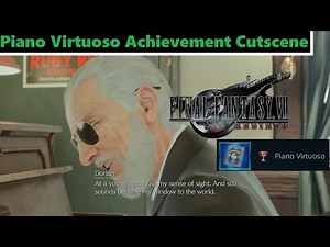 Final Fantasy VII: Rebirth, Piano Virtuoso Achievement Cutscene.