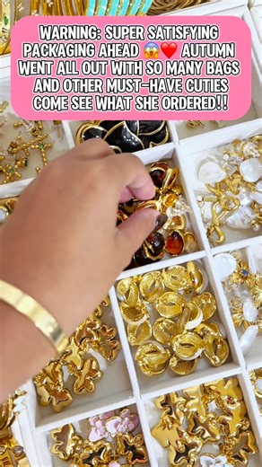 6.3K views · 182 reactions | Warning: SUPER satisfying packaging ahead ❤️ Autumn went all out with so many bags and other must-have cuties come see what she ordered!! | Asmr Packaging | Facebook