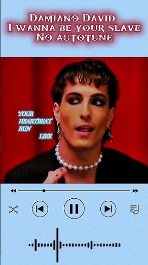 Damiano David - i wanna be your slave (no autotune) #noautotune #maneskin