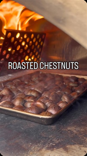 How to make roasted chestnuts 🌰🔥 Traditional castagne italiane the way they’ve been made for generations. Get them perfect every time by following these steps: • score an X into each chestnut with a knife • soak in water for 1-2 hours (salted or unsalted) • arrange on a pan, cut side up • roast over a fire or in the oven at 400F (205C) for 15-20 mins or until the nuts open up • steam under a cloth to cool and loosen the shells • peel and enjoy Buon appetito e Buon Natale! . . . . #christmas #m