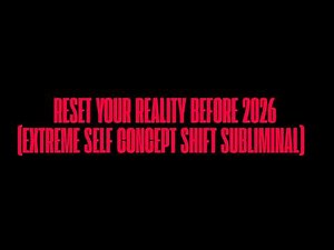 RESET YOUR REALITY BEFORE 2026 — (EXTREME SELF CONCEPT SHIFT SUBLIMINAL)