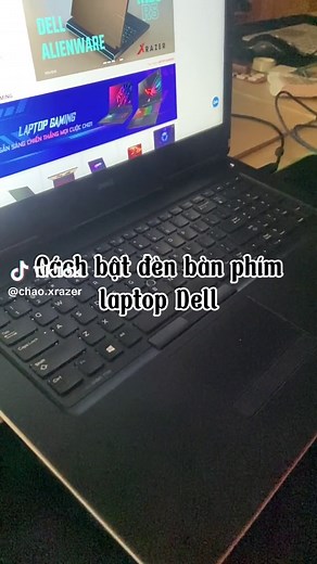 Cách bật đèn bàn phím laptop Dell