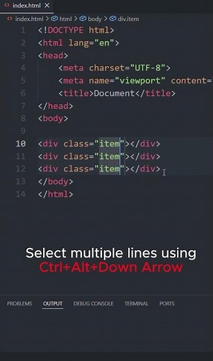 Write HTML 10x Faster