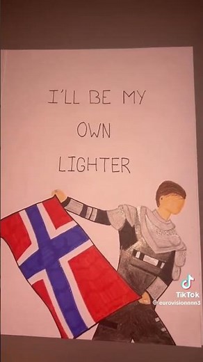 Kyle Alessandro - Lighter lyrics and images drawn 🇳🇴 (NOT MINE)