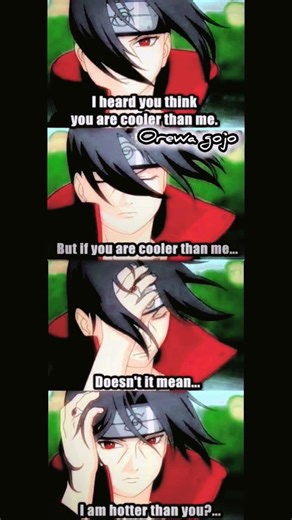 “When Someone Says They’re Cooler Than Itachi… 💀 | Anime Meme”