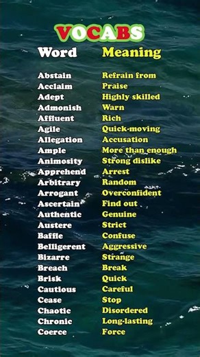 English words meaning #dailyusevocabulary #englishspeakingwords#vocabulary #dailyusewordmeaning