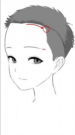 短髪の描き方 #イラスト講座 #お絵描き講座#描き方