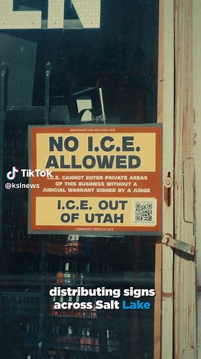 Signs reading “No ICE allowed” and “ICE out of Utah” are appearing at some Utah businesses as immigration enforcement ramps up. Organizers say the signs show support for immigrants and inform business owners of their rights, while supporters of the crackdown argue stronger enforcement is needed. Here’s what’s behind the signs and how the debate is playing out in Utah.