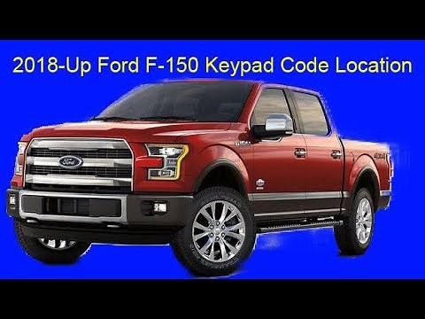 2018-Up Ford F-150 Keypad Code Location