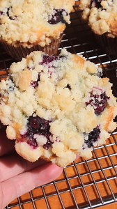 5.7K views · 61 reactions | 𢡄 Blueberry Sour Cream Streusel Muffins are exploding in delicious flavours! They have sweet blueberries in every bite and a buttery sugar crisp streusel on top 朗 Recipe here - https://taffeybakery.com/sour-cream-blueberry-streusel-muffins/ | Taffey Bakery | Facebook