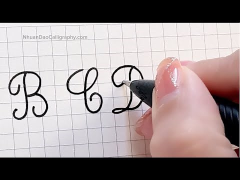 How to Write Neat and Clean French Cursive Handwriting | Capital & Small Letters A to Z