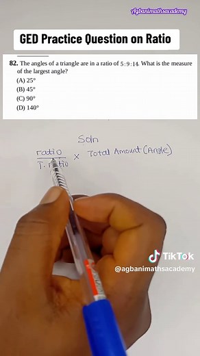 GED Practice Question on Ratio Explained