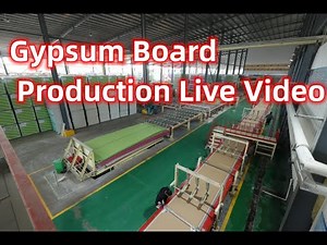 Gypsum Board Manufacture Process Plaster Gypsum Board Production Line