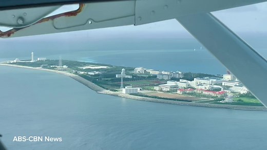 WATCH: Longer shot from our aerial survey in the China-occupied Subi/Zamora Reef. This is an artificial island built by China. Subi Reef is just around 12 nautical miles from Pag-asa Island of Kalayaan, Palawan. #WestPHSea @ABS-CBN News
