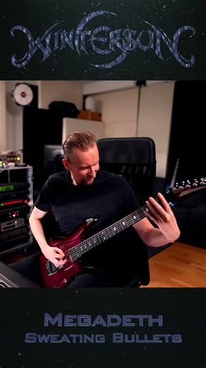 Wintersun Jari Plays Megadeth Sweating Bullets Riff With Aristides Baritone Guitar