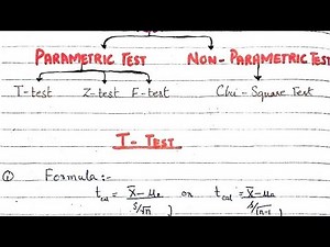 All statistics testing T- test Z- test F- test & Chi- Square test||Parametric & Non Parametric tests