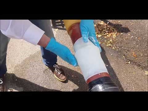 Repairing a Live Leak on a Steel Pipe - SylWrap Pipe Repairs