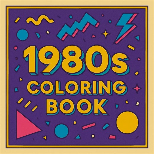 1980s Coloring Book – Retro Pop Culture Printables | Vintage 80s Aesthetic Pages for Adults | Instant Download PDF - Etsy
