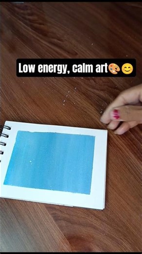 Low energy, calm art 💙Aaj mood nahi tha, bas simple sa bana diya.#calmart #blueaesthetic #artshorts