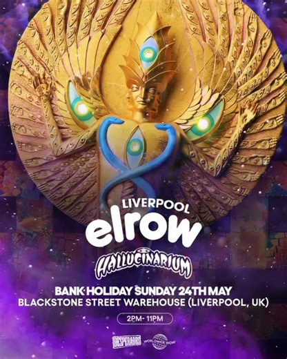 elrow x LIVERPOOL 🇬🇧 - SIGN UP NOW ‼️ This is your moment! Step into Hallucinarium — the chaos, the madness, and our most surreal worlds yet await you! 🌈 Get ready for confetti showers, outrageous costumes, and memories that will last a lifetime 😎💥 📅 Bank Holiday Sunday, 24th May 🎟️ Sign up now #elrow #elrowUK | elrow